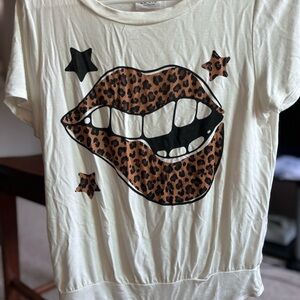 Leopard print soft body suit